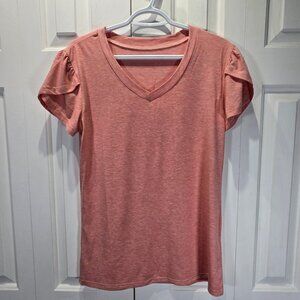 New Women’s Light Coral Casual Top | Size Medium